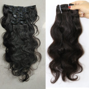 Clip-In Human Hair Extension Piece